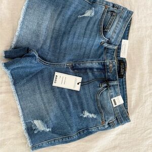 Judy Blume Blue Distressed Denim Shorts NWT